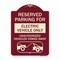 Signmission Reserved Parking for Electric Vehicle Only Unauthorized Vehicles Towed Away, A-DES-BU-1824-23113 A-DES-BU-1824-23113 - alternate 1